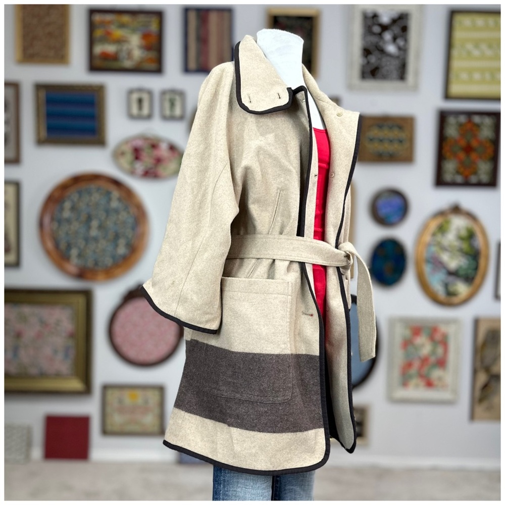 Anthro “Dipped Nugget Cape” by Woolrich - Picture 7 of 14